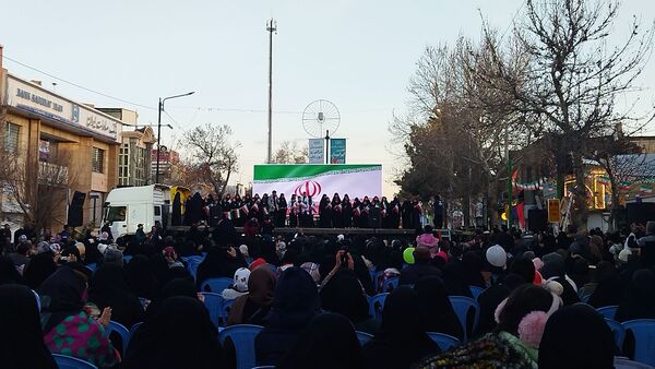 جشن میلاد حضرت مهدی ( عج) و اعیاد شعبانیه در خیابان امام خمینی نیشابور 