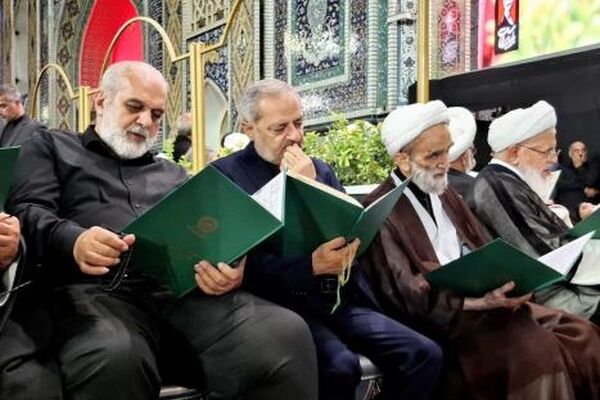حضور وزیر آموزش و پرورش در مراسم چهلم «آقای شهید ایران» در حرم مطهر رضوی