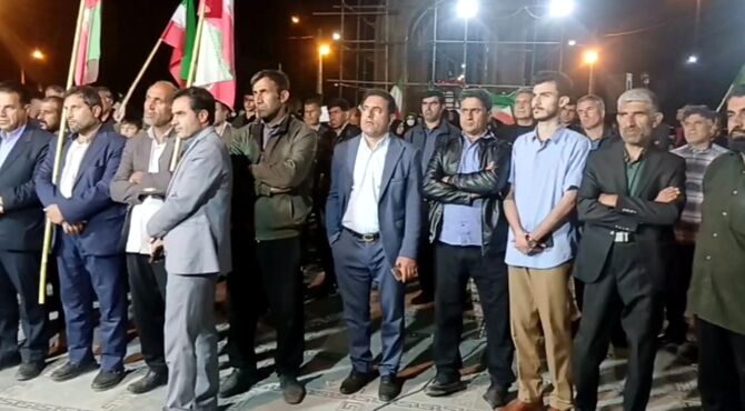 راهپیمایی مردم ولایتمدار کوهنانی در شب پنجاه و چهارمین  حضور