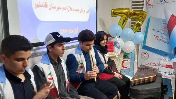 گرامیداشت سالگرد امور جوانان هلال احمر در قائمشهر