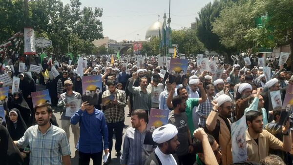 خروش مردم انقلابی قم در اعلام انزجار از جنایات رژیم صهیونیستی 