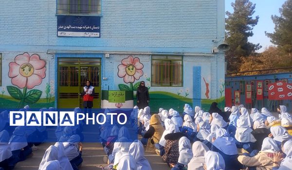 بیست و هفتمین دوره مانور زلزله در مدرسه بنت الهدی صدر ۲ 