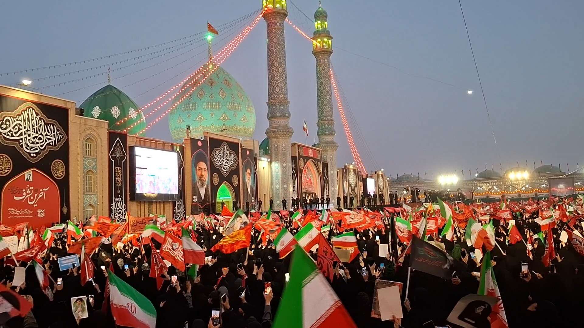 بیعت مردم با آقای شهید ایران 