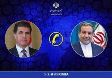 گفت‌وگوی تلفنی وزیر امور خارجه با رئیس اقلیم کردستان عراق