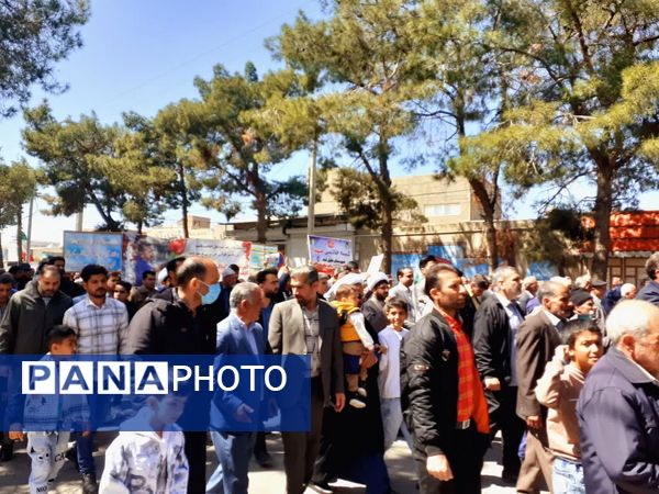 راهپیمایی باشکوه روز جهانی قدس در شهرستان خلیل‌آباد