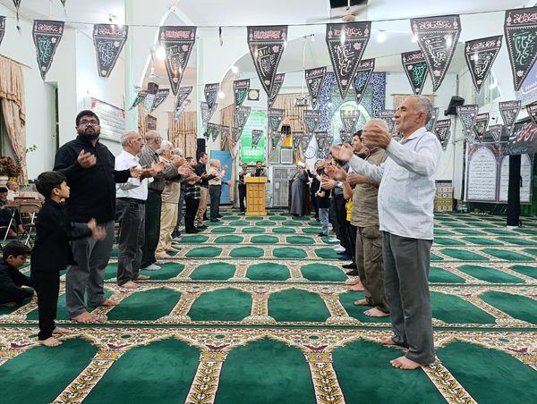 عزاداری سالروز شهادت امام حسن عسکری (ع) در مسجد صاحب‌الزمان آشخانه
