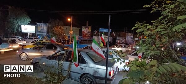 میدان داری مدافعان میهن در خیابان های پلدختر 