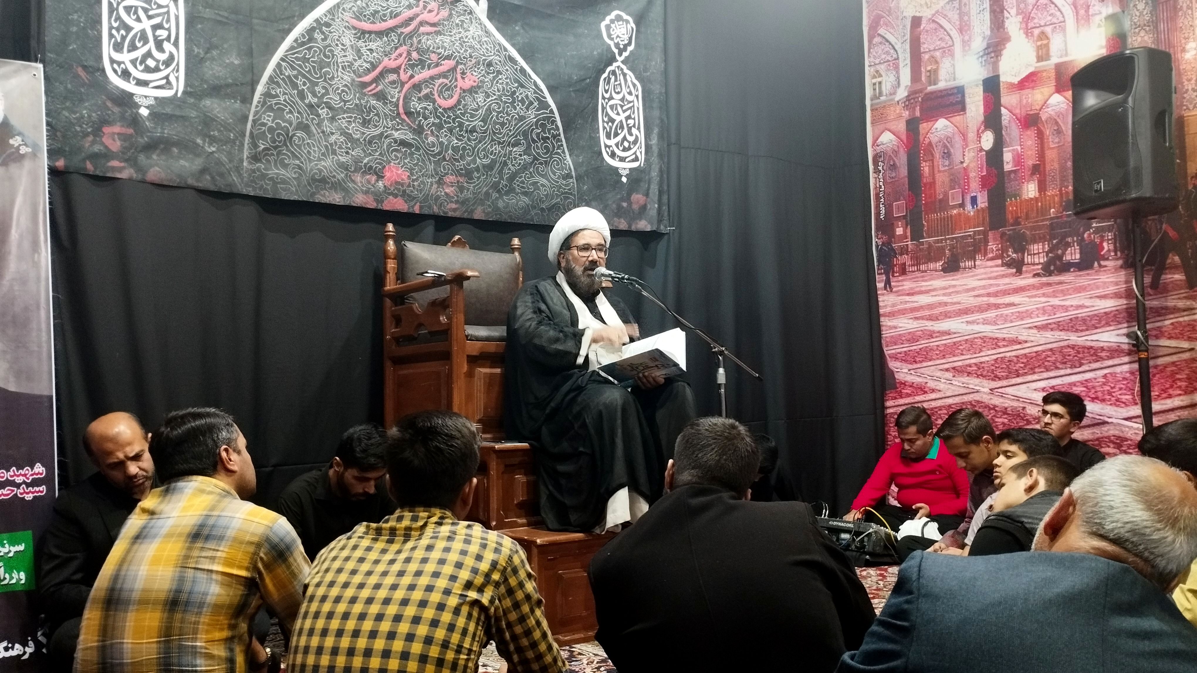 مراسم ترحیم شهادت شهید سید حسن نصرالله در خلیل‌آباد 