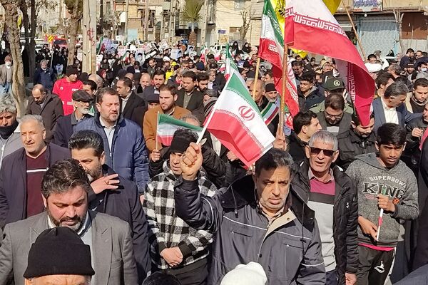 راهپیمایی ۲۲بهمن در کهریزک و باقرشهر
