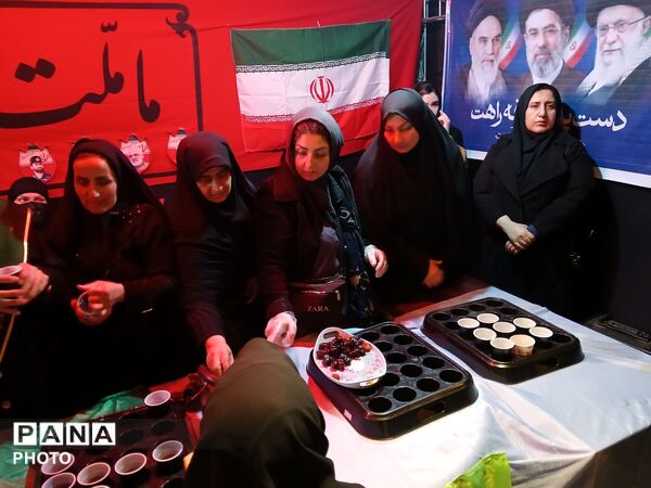 نهمین شب از خدمت‌رسانی اداره آموزش و پرورش کردکوی قالب موکب مردمی