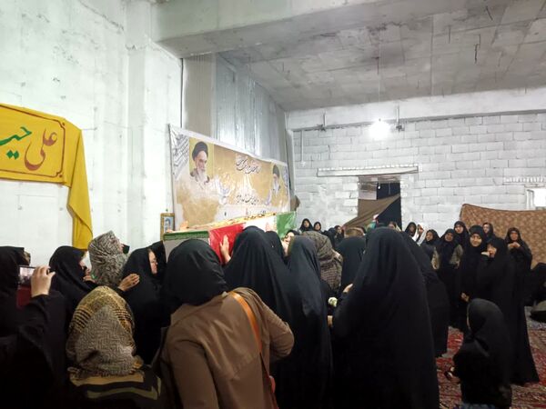 مراسم عزاداری دهه فاطمیه در مسجد مهرولایت با میهمانی شهید گمنام