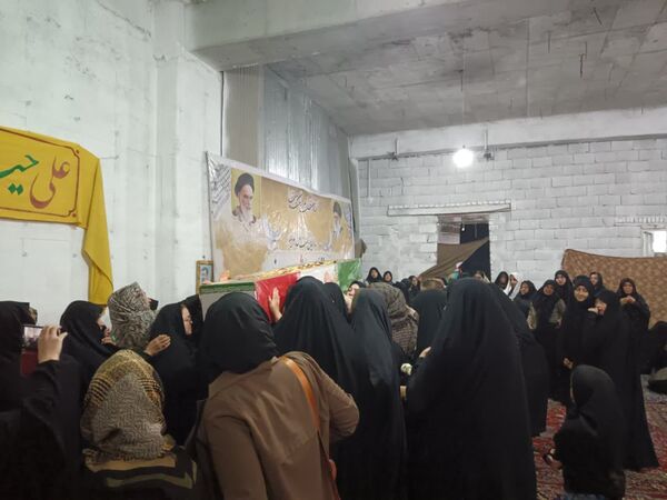 مراسم عزاداری دهه فاطمیه در مسجد مهرولایت با میهمانی شهید گمنام
