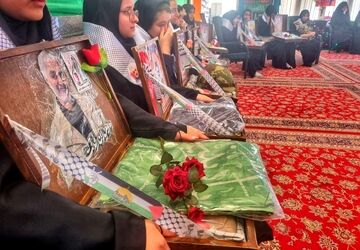 مراسم بوی پیراهن یوسف در شهرستان خلیل آباد برگزار شد