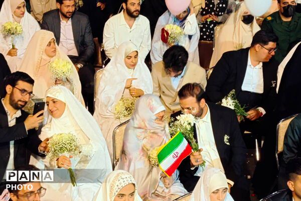 مراسم ازدواج آسان ۴۷ زوج جان فدا در شهرری