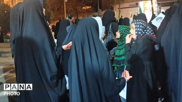 حضور گسترده مردم نیشابور در بلوار فضل 