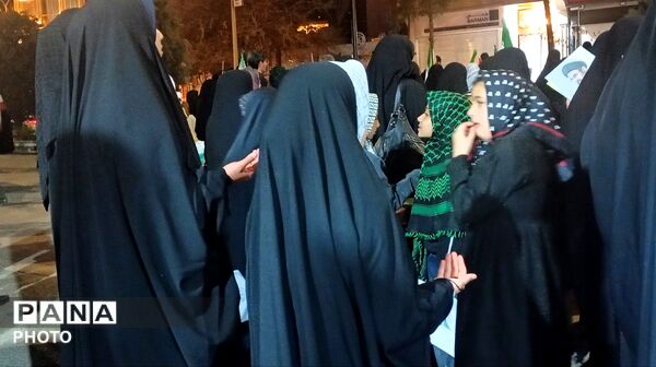 حضور گسترده مردم نیشابور در بلوار فضل 
