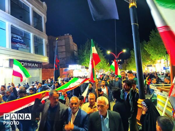 عزاداری هیأت های روستای سعد الدین در مراسم شبانه شهرستان کاشمر