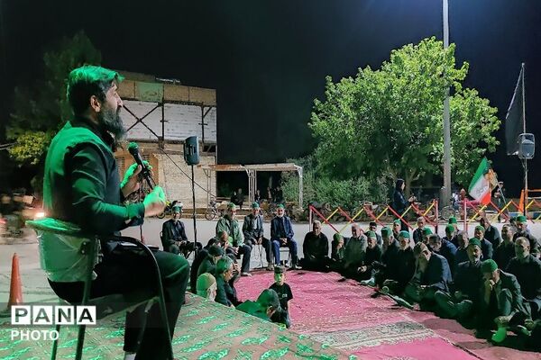 مراسم عزاداری ششمین شب از ماه محرم الحرام در حسینیه شهدای شهر بار