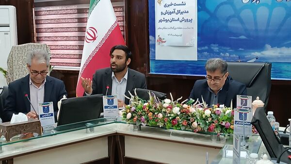 نشست خبری مدیرکل آموزش و پرورش استان بوشهر 