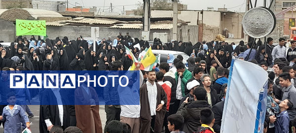 مراسم یوم الله 13 آبان در شهر جعفریه قم