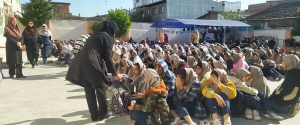 مراسم ایام فاطمیه در دبیرستان نجم قائمشهر
