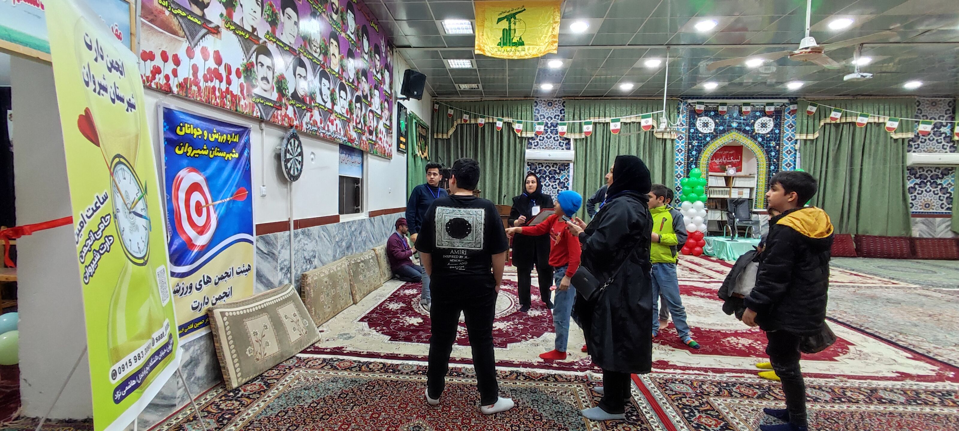 برگزاری مسابقات دارت در مسجد مسلم بن عقیل شهرستان شیروان
