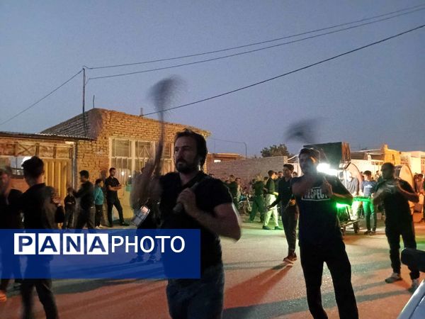 عزاداری هیئت زنجیر زنی روستای نقاب در شب شهادت امام رضا(ع)