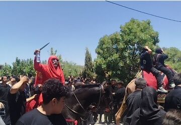 شور حسینی در عاشورای شهر بهمن