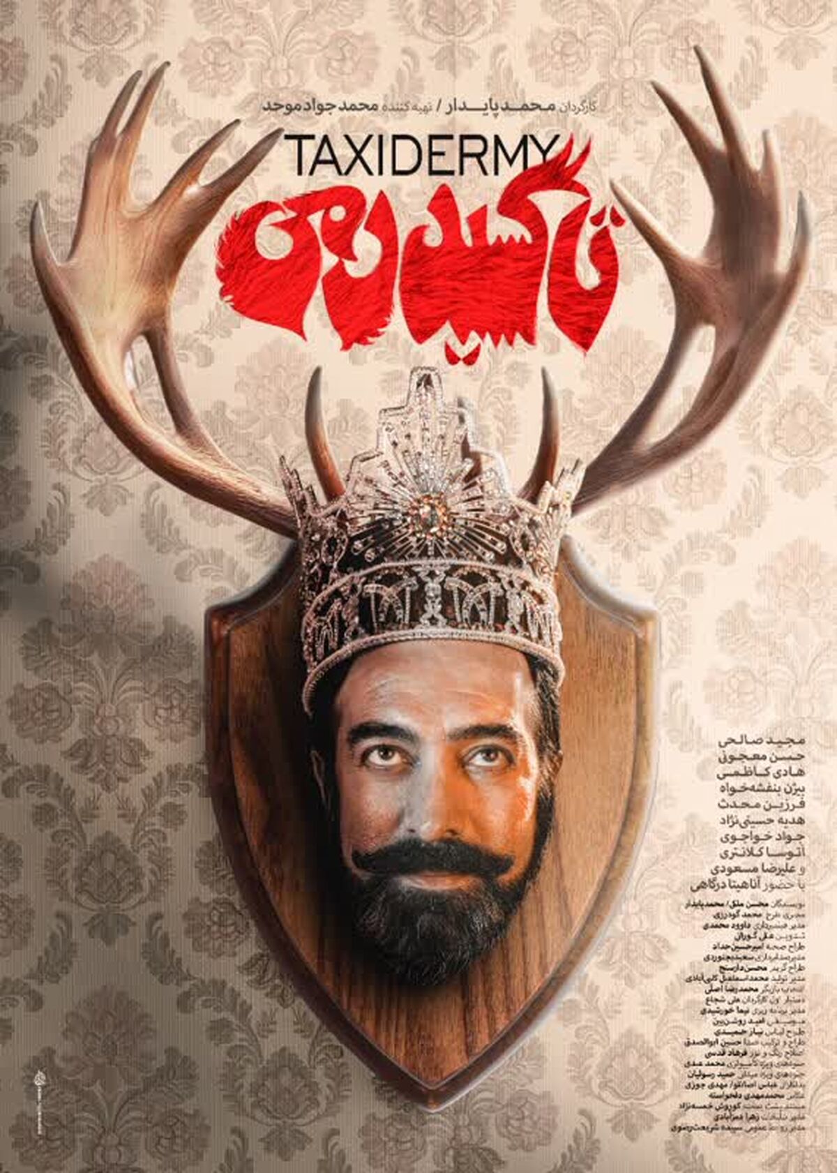 پوستر «تاکسیدرمی» رونمایی شد؛ مجید صالحی در رویای پادشاهی