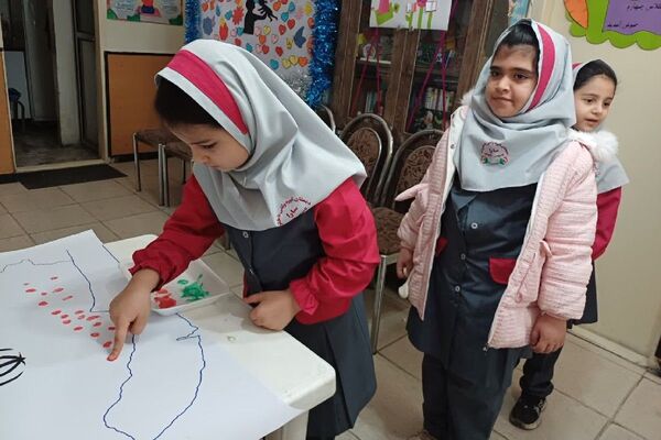 پویش «دست‌های کوچک، پیمان بزرگ» در دبستان سارا شهرستان ملارد 