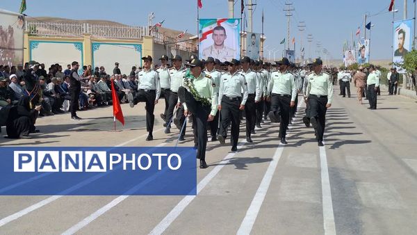 مراسم رژه نیروهای مسلح خراسان شمالی در آغاز هفته دفاع مقدس 