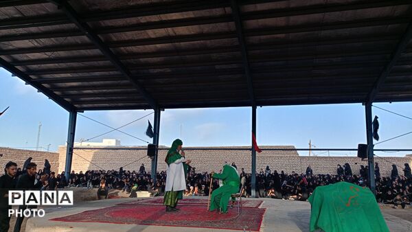 مراسم عزاداری عصر عاشورا در روستای نصرآباد