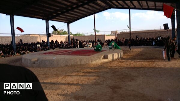 مراسم عزاداری عصر عاشورا در روستای نصرآباد