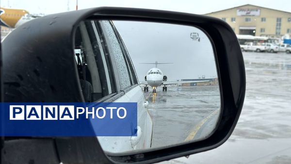 ۱۳ ساعت بعد از بارش برف در فرودگاه شهید هاشمی نژاد مشهد