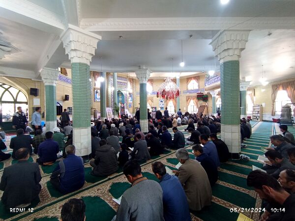 مراسم گرامیداشت شهید جمهور و شهدای سانحه بالگرد در شهرستان باخرز 