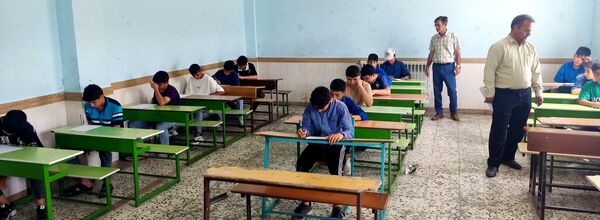 آغاز امتحانات نوبت دوم در دبیرستان ابوریحان ۲