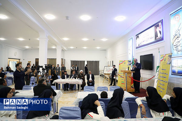 مراسم بدرقه کاروان ورزش دانش‌آموزی ایران به المپیاد جهانی با حضور وزیر آموزش و پرورش