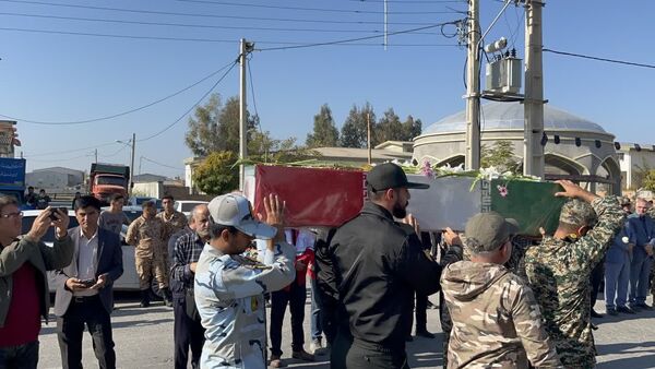 مراسم تشییع پیکر مطهر شهید گمنام در شهرستان بندرترکمن