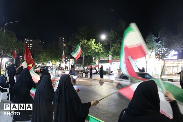  موکب نوجوانان مبارز در بلوار شهید قرنی مشهد