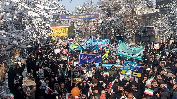 راهپیمایی ۲۲ بهمن در نیشابور 