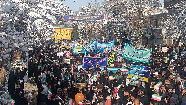 راهپیمایی ۲۲ بهمن در نیشابور 