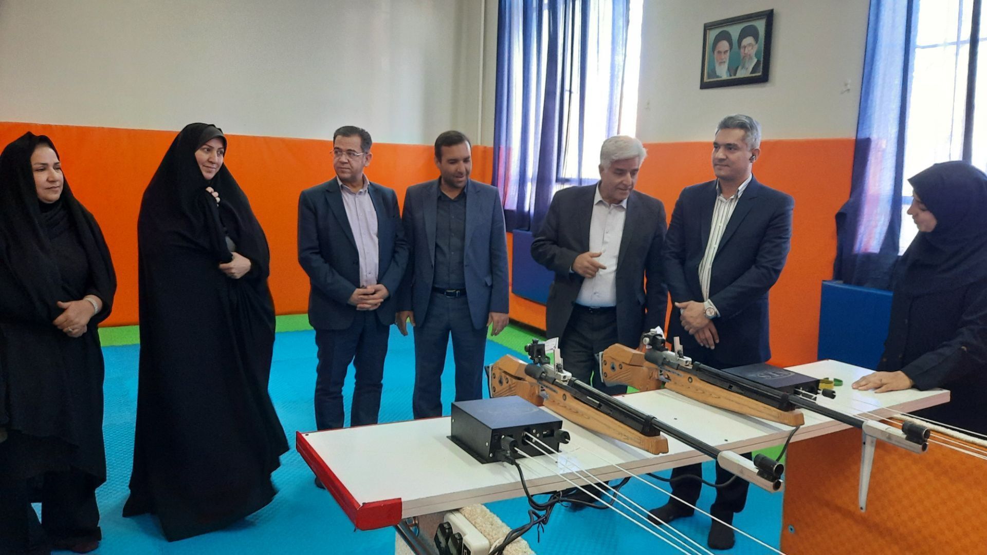 افتتاح کارگاه تیزاندازی و اتاق بهداشت هنرستان تربیت بدنی دکتر شهرستانی 