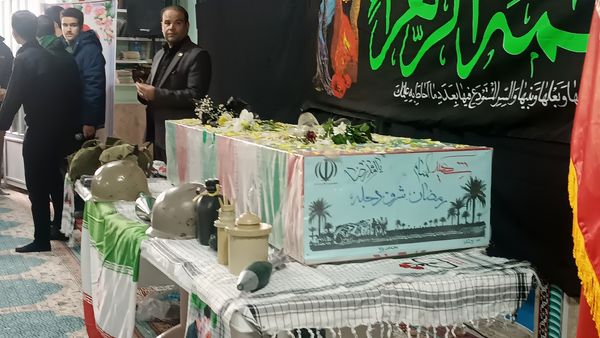 مراسم استقبال از شهید گمنام در دبیرستان شاهد ابوذر غفاری نیشابور 