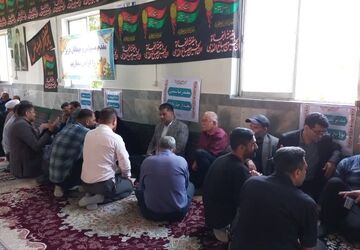 برپایی میز خدمت در چهاردانگه مازندران