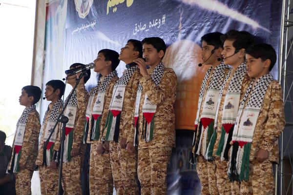 تجمع مردم یزد در پی عملیات «وعده صادق»