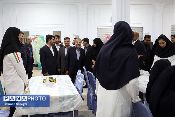 مراسم بدرقه کاروان ورزش دانش‌آموزی ایران به المپیاد جهانی با حضور وزیر آموزش و پرورش