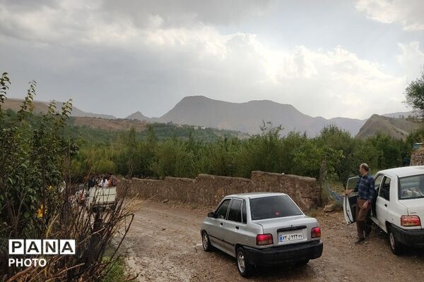 بارش غیر منتظره باران در تابستان ۱۴۰۵شهر بار نیشابور
