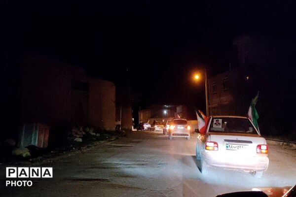 گذری بر رژه خودرویی در شهر بار نیشابور