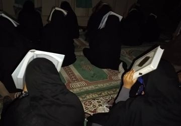 حضور پرشور دانش‌‌آموزان میناب در لیالی قدر 