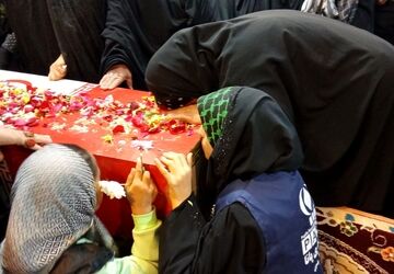 استقبال از شهید گمنام در مسجد ابوالفضلی 
